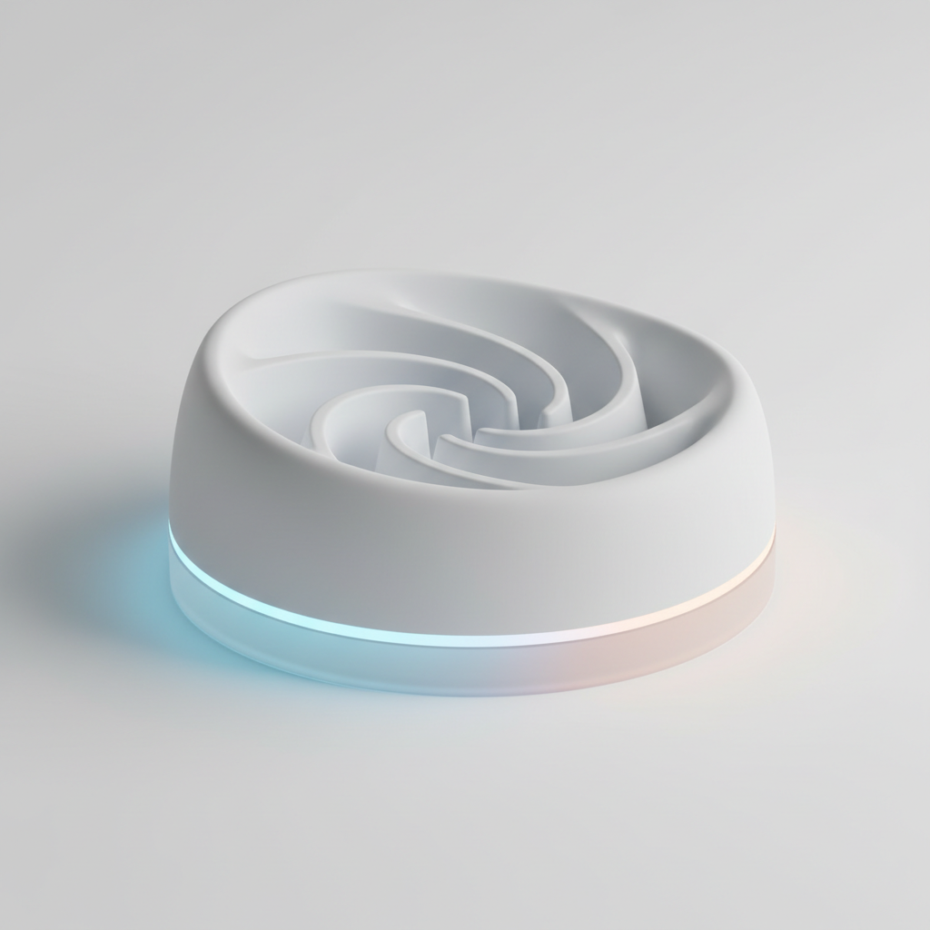 Gamelle LED anti-glouton pour chien avec lumière intégrée